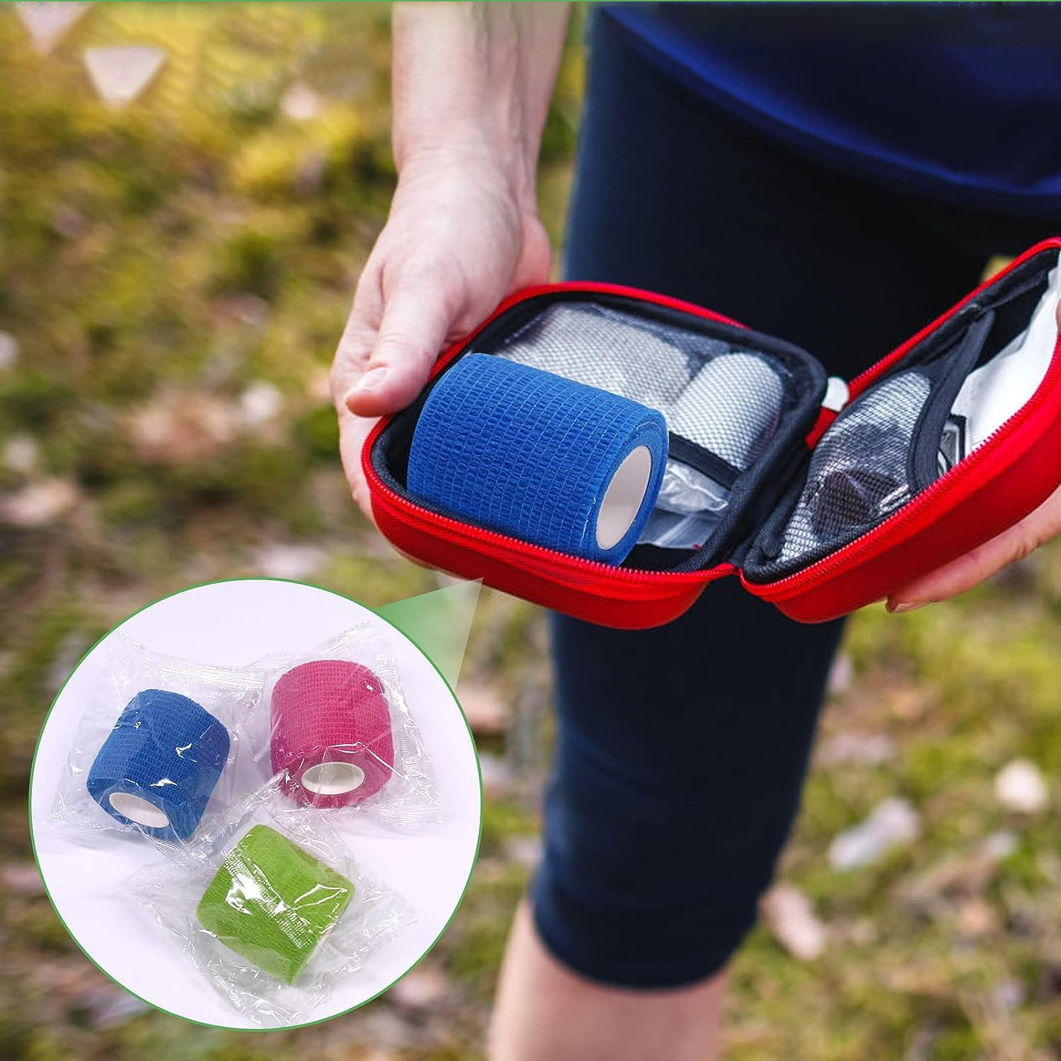 Аптечка первой помощи без латекса, гибкая липкая повязка