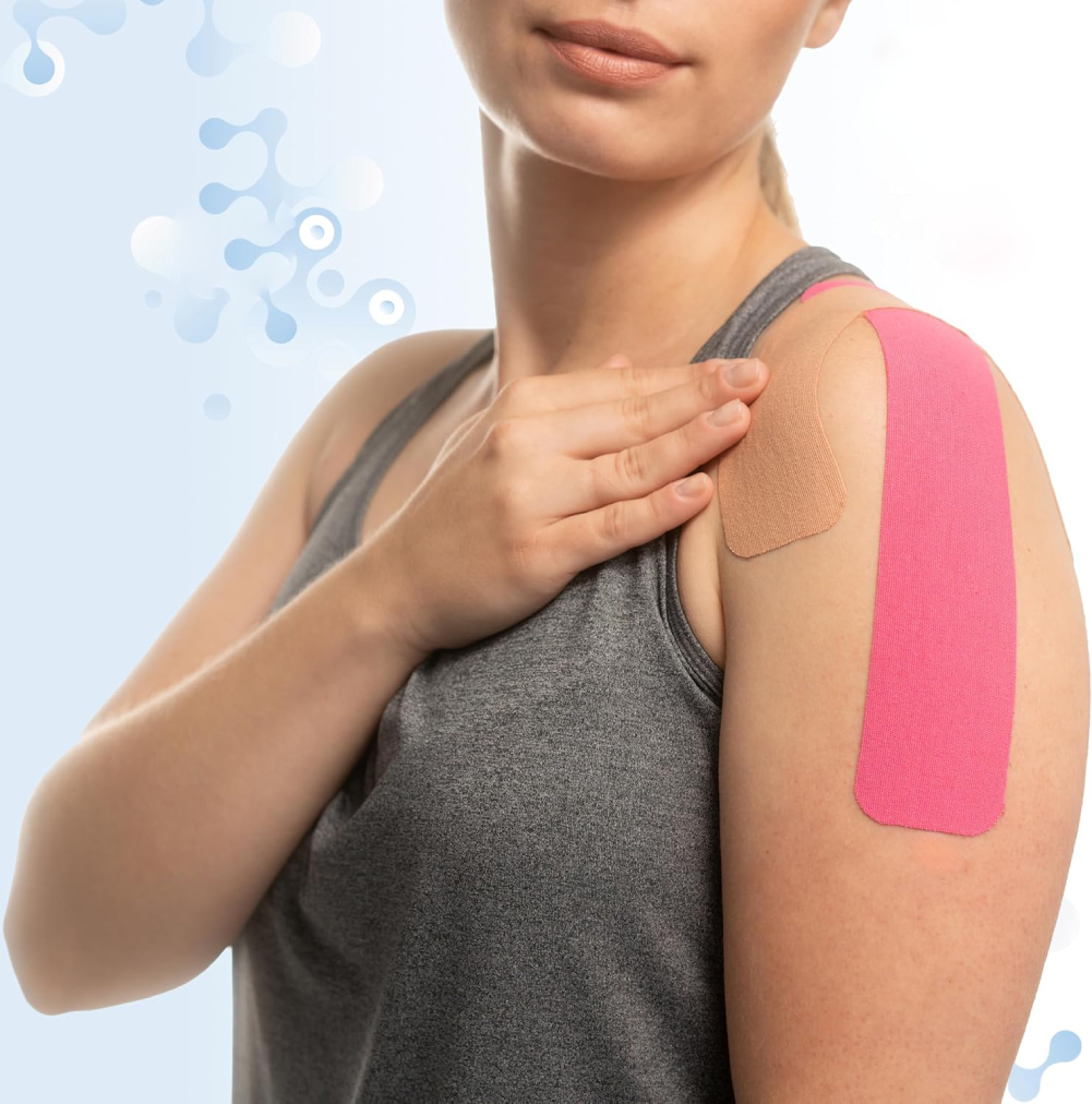 Предварительно разрезанный кинезиологический тейп для занятий спортом