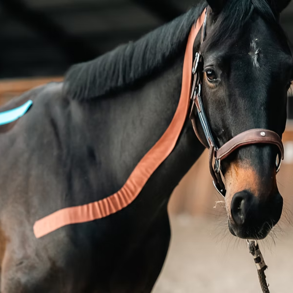 Фиксированная кинезиологическая лента для лошадей.